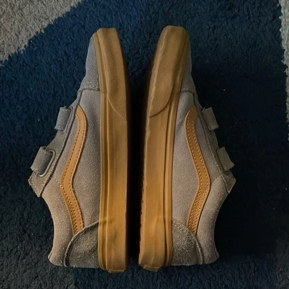 VANS Kids Grey Suede size 3 - Picture 3 of 7